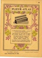 RARE PLACARD  -   LE PLIEUR ATLAS  -  ILLUSTRATION DE A GUYON  -    CLICHE LELEU  EDITEE EN 1911 - Autres & Non Classés