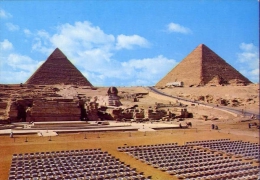 Giza - The Sphinx And The Pyramids Of Cheps And Chephren - Formato Grande Non Viaggiata - Guiza