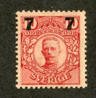 A-37  Sweden 1918  Scott #99*  Offers Welcome! - Unused Stamps