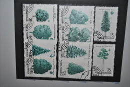 Roumanie 1994 Arbres Série Complète Oblitérés - Used Stamps