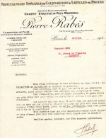 DOCUMENT COMMERCIAL  MANUFACTURE SPECIALE De CALENDRIERS & ARTICLES De PRIMES Cartes Postales     Paris/Lézignan 1929 F - Printing & Stationeries