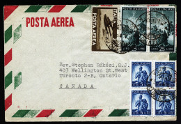 A2918) Italy Italien Brief Von Rom 20.4.1949 Nach Canada - 1946-60: Gebraucht