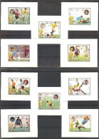 FUJEIRA World Cup-74(Pele,Eusebio) Set 10 De Luxe S/Sheets  MNH - Andere & Zonder Classificatie