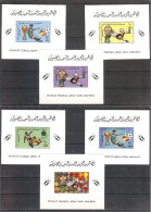 LIBYA World Cup-82(soccer) Set 6 De Luxe S/Sheets  MNH - Andere & Zonder Classificatie