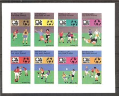 SCOTLAND World Cup-74(soccer)  Sheetlet Of 8 Stamps Imper.   MNH - Andere & Zonder Classificatie