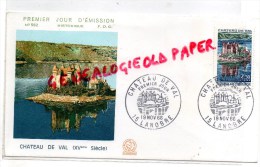 19 -   BORT LES ORGUES -  ENVELOPPE 1ER JOUR- CHATEAU DE VAL 1966 - Non Classés