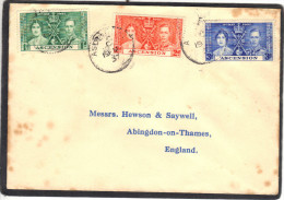 Lettre De Ascension 1937 - King George VI -   Pour  Abingdon On Thames Angleterre  - Roi - Ascension