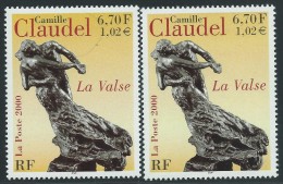 Variété : N° 3309 Camille Claudel Sculpture Noire Au Lieu De Brun-noir ** - Nuevos