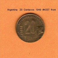 ARGENTINA   20  CENTAVOS  1949  (KM # 42) - Argentinië