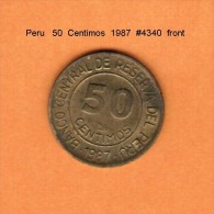 PERU   50  CENTAVOS  1987  (KM # 295) - Pérou