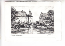 4620 CASTROP - RAUXEL - BLADENHORST, Schloß Bladenhorst, Kupferstich F.Wehlisch, 18,3 X 12,7 Cm - Castrop-Rauxel