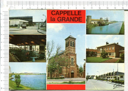 CAPPELLE LA GRANDE  -  7 Vues :  Eglise - Canal - Piscine - Mairie - Novotel - Nouvelles Cités - Cappelle La Grande