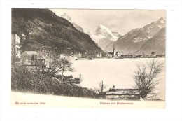 CPA :Suisse ( Uri  ) : Flüelen Mit Bristenstock  : Lac - Ville - Montagnes ... - Flüelen