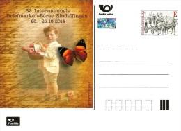 Czech Republic - 2014 - 32nd International Stamp Fair In Sindelfingen - Official Postcard With Hologram - Ansichtskarten