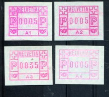 ZWITSERLAND POSTFRIS MINT NEVER HINGED POSTFRISCH EINWANDFREI ATM MICHEL 1.1 TOT 1.4 - Automatic Stamps
