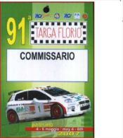 PASS COMMISSARIO 91 TARGA FLORIO AUTOMOBILISMO AUTOMOBILIA - Car Racing - F1