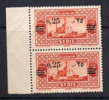 Syrie N°240 Neufs Sans Charniere Bord De Feuille Pliure A Voir - Unused Stamps