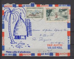 Nelle Calédonie  - N° 302 Et PA N° 67 Obli/sur Lettre Pour Périgueux ( France ) - 1964 - Cachet Marine Nationale - Covers & Documents