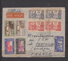 Nelle Calédonie -  Trés Belle Lettre  Donc Paire Des N° 173 Et 174 Obli/sur Lettre Pour Verteillac ( France )  - 1948 - Cartas & Documentos