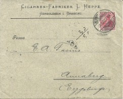 ALEMANIA CC 1902 HERBOLZHEIM A ANNABERG MAT AL DORSO TEMA TABACO CIGARROS - Tobacco