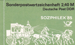Sozphilex 85 - Carnet Karnett DDR 1985 - Libretti