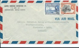 GUYANE BRITANNIQUE LETTRE POUR L'ALLEMAGNE - Guayana Británica (...-1966)