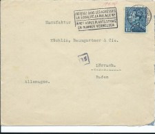 BELGIQUE LETTRE CENSUREE POUR L'ALLEMAGNE 1940 - Other & Unclassified