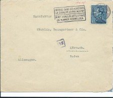 BELGIQUE LETTRE CENSUREE POUR L'ALLEMAGNE 1940 - Autres & Non Classés