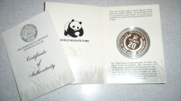 WWF 25th Anniversary Coin Collection - The Democratic Republic Of Madagascar - Ruffed Lemur - Madagaskar