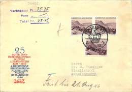 1946  Lettre Contre Remboursement Paysage Triesenberg Michel 229 X3 - Briefe U. Dokumente