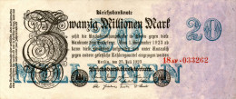 Germany - 20 Million Mark,P.97b,25.07.1923,as Scan - 20 Millionen Mark