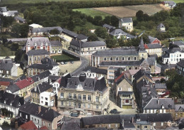 CRIQUETOT-L'ESNEVAL   VUE GENERALE AERIENNE -L'HOTEL DE VILLE ET L'EGLISE  CPSM - Criquetot L'Esneval