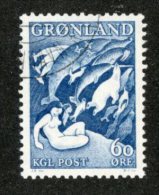 A-482  Greenland 1957  Scott #43   Offers Welcome! - Used Stamps