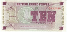 United Kingdom #M45, 10 New Pence 1972 British Armed Forces Special Voucher Banknote Currency - Fuerzas Armadas Británicas & Recibos Especiales