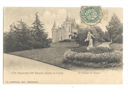 Cp, 37, L'Ile Bouchard - Saint-Maurice, LE Château Du Temple, Voyagée 1903 - L'Île-Bouchard