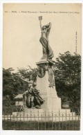Ref 194 - PARIS XIX - Butttes Chaumont - Statue De Jean Macé Littérateur (CARTE PIONNIERE - Scan Du Verso) - Statue