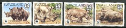 SWAZILAND 1987** - Rinoceronti - WWF - 4 Val. (set Completo) MNH Come Da Scansione - Rhinoceros