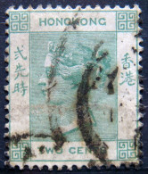 HONGKONG 1882 2c Queen Victoria USED Scott37 CV$1.20 - Gebruikt
