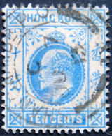 HONGKONG 1904 10c King Edward VII USED - Gebruikt