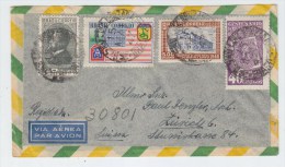 Brazil/Switzerland AIRMAIL REGISTERED COVER 1947 - Lettres & Documents