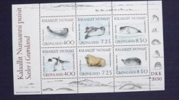Grönland 211/6 Block 3, **/mnh, Robben - Blocks & Sheetlets