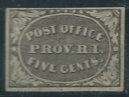 USA 1845-46 S. Louis M.O. Provisionals 5c USED SC 10x1 YV PROVIDENCE 1 MI  SG 12x1 - Postes Locales