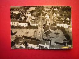 CPSM  PHOTO GLACEE  56  Morbihan   LA FRANCE VUE DU CIEL  CLEGUEREC  L'EGLISE     NON VOYAGEE - Cleguerec