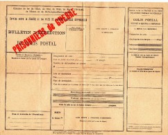 Bulletin D'expédition De Colis Postal Pour Prisonnier De Guerre - Other & Unclassified