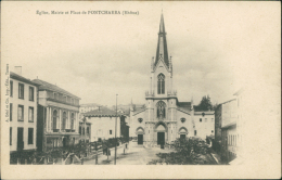 69 PONTCHARRA SUR TURDINE / Eglise, Mairie Et Place / - Pontcharra-sur-Turdine