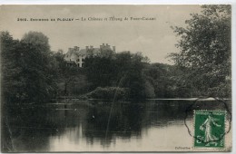 CPA 56 ENVIRONS DE PLOUAY LE CHATEAU ET L ETANG DE PONT CALLEC 1908 - Autres & Non Classés