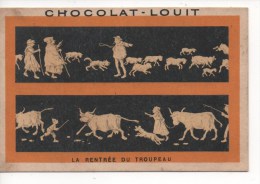CHROMOS - CHOCOLAT LOUIT -  LA RENTREE DU TROUPEAU - Louit