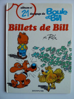 Boule Et Bill, Billets De Bill,  En  EO 1987, En BE+ - Boule Et Bill