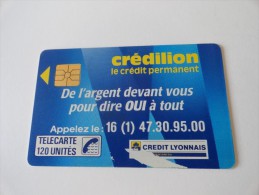 RARE :  IMPRESSION SUR LA CARTOUCHE  CREDILION 120 - Variëteiten