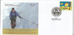 Mount Everest, Himalaya, Youngest Girl Ever Conquer Everest Summit Success, Special Cover 2014, Indien - Lettres & Documents
